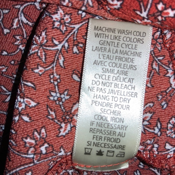 MAX STUDIO Ditzy Floral Balloon sleeve Tiered Peasant Dress Sz XL New - Picture 12 of 12